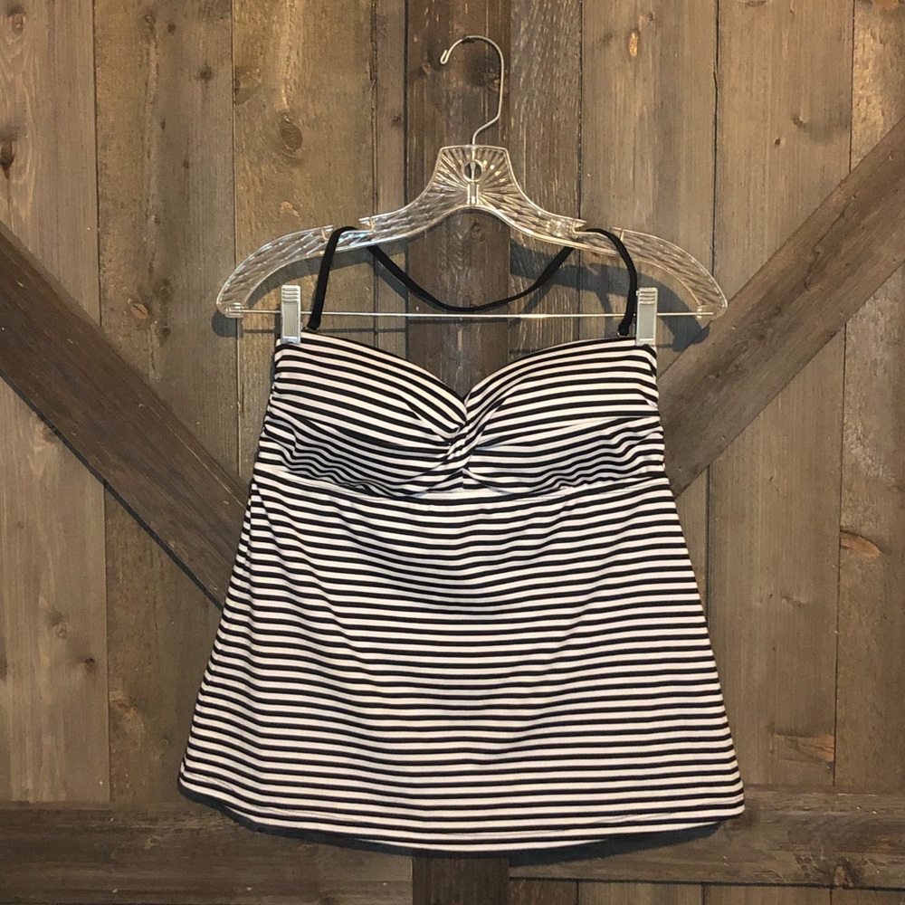 Mossimo Striped Tankini Swim Top EUC
